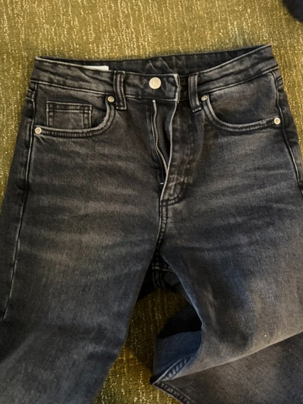 Zara high-rise flared crop jean